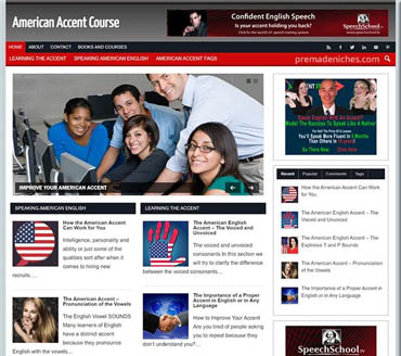 American Accent Course Pre-made Niche Website/Blog