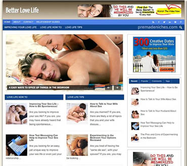 Better Love Life Pre-made Niche Website/Blog
