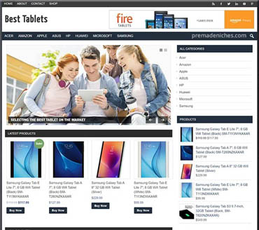 Buying the Best Tablets Pre-made Niche Website/Blog