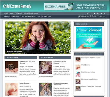 Child Eczema Remedy Pre-made Niche Website/Blog
