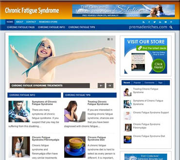 Chronic Fatigue Syndrome Pre-made Niche Website/Blog