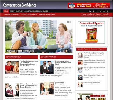 Conversation Confidence Pre-made Niche Website/Blog