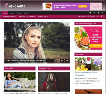 Dealing with Menopause Pre-made Niche Website/Blog