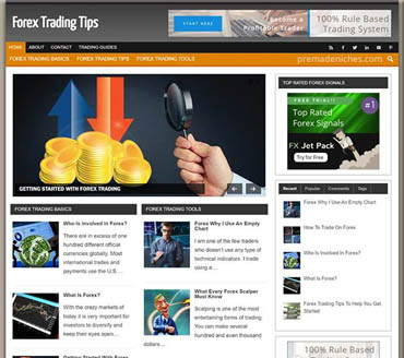 Easy Forex Trading Tips Pre-made Niche Website/Blog