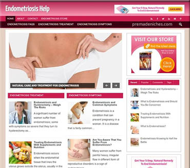 Endometriosis Help Pre-made Niche Website/Blog
