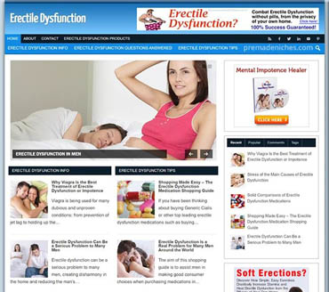 Erectile Dysfunction Treatment Pre-made Niche Website/Blog