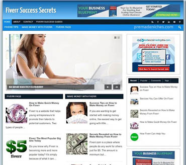 Fiverr Success Secrets Pre-made Niche Website/Blog