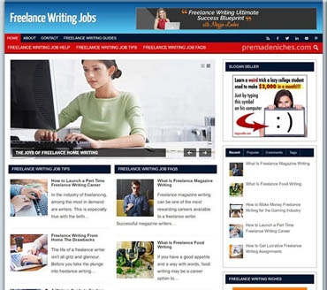 Freelance Writing Jobs Pre-made Niche Website/Blog