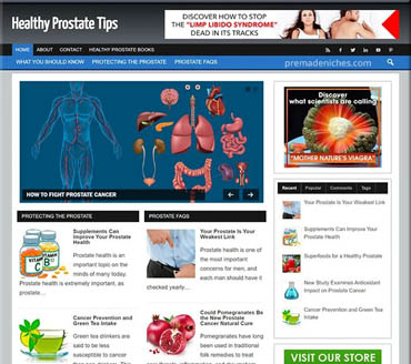 Healthy Prostate Tips Pre-made Niche Website/Blog
