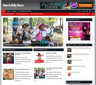 How to Belly Dance Pre-made Niche Website/Blog