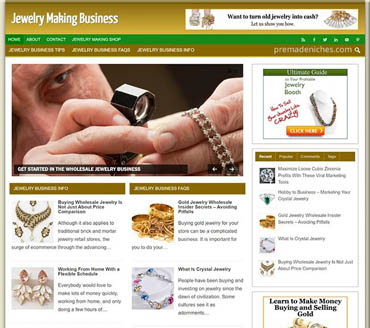 Jewelry Making Business Pre-made Niche Website/Blog
