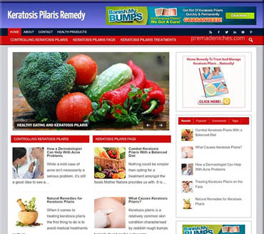 Keratosis Pilaris Remedy Pre-made Niche Website/Blog