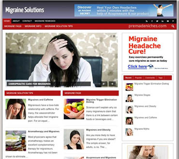 Migraine Solutions Pre-made Niche Website/Blog