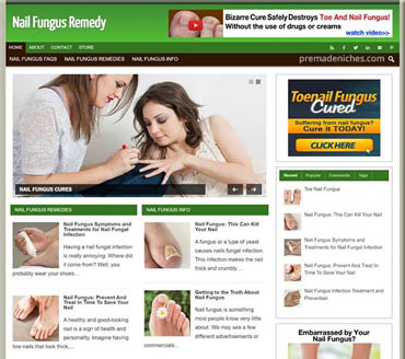 Nail Fungus Remedy Pre-made Niche Website/Blog