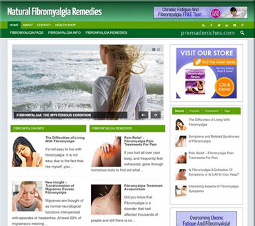 Natural Fibromyalgia Remedies Pre-made Niche Website/Blog