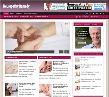 Neuropathy Remedy Pre-made Niche Website/Blog