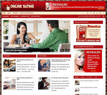 Online Dating Advice Pre-made Niche Website/Blog