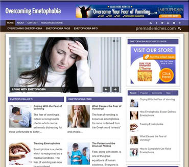 Overcoming Emetophobia Pre-made Niche Website/Blog