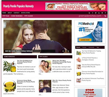 Pearly Penile Papules Remedy Pre-made Niche Website/Blog