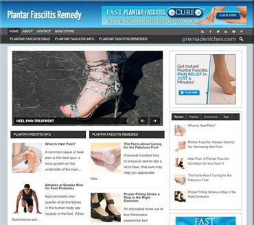 Plantar Fasciitis Remedy Pre-made Niche Website/Blog