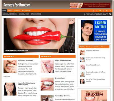 Remedy for Bruxism Pre-made Niche Website/Blog