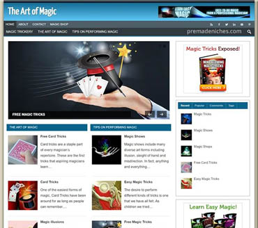 The Art of Magic Pre-made Niche Website/Blog