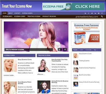 Treat Your Eczema Now Pre-made Niche Website/Blog