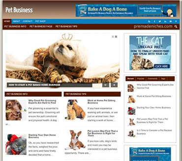 Your Own Pet Business Pre-made Niche Website/Blog