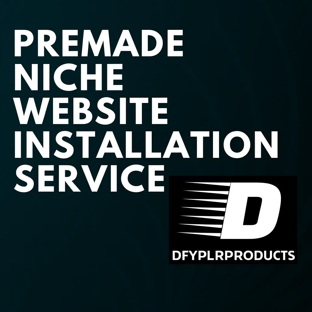 Premade Niche Website Installation Service